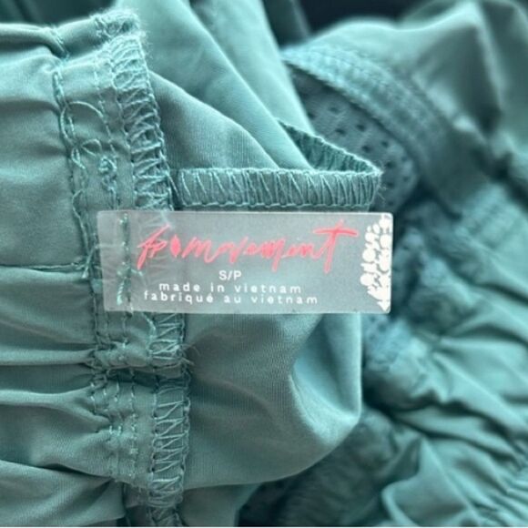 FREE PEOPLE Movement Pants Stadium Active Sports Streetwear Vintage Green Size S - Picture 10 of 13